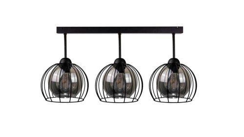 Lampa sufitowa nowoczesna loftowa 3xE27 SOLO BLACK