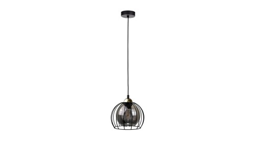 Lampa wisząca nowoczesna loftowa 1xE27 SOLO BLACK/GOLD