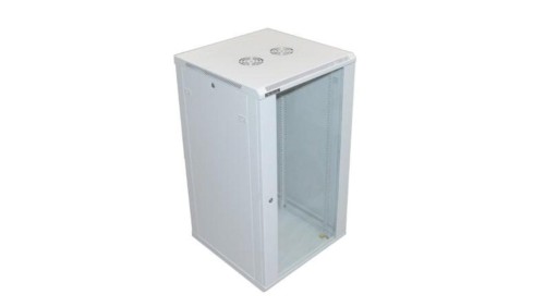Szafa 19cali wisząca ZETA 22U 600x600 RAL7035 szkło