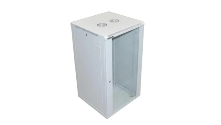 Szafa 19cali wisząca ZETA 22U 600x600 RAL7035 szkło