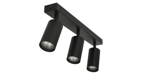 Lampa sufitowa EYES III reflektor plafon litwa 3xGU10 regulowane tuby kolor czarny MK MEGAKABEL