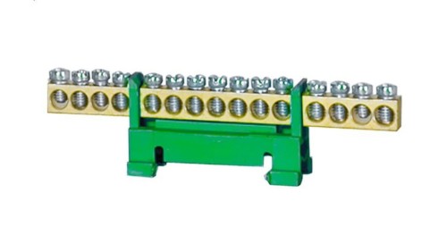 Listwa ochronna 15-modułowa 15x16mm2 niska podstawa - zielona