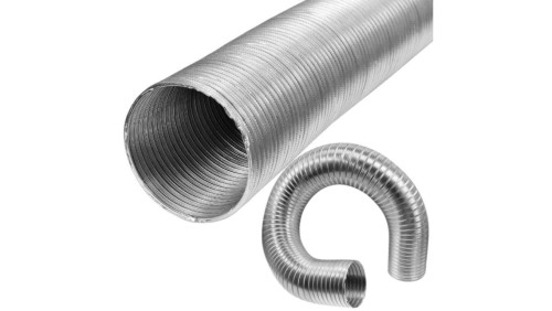 Rura aluminiowa spiro kanał wentylacyjny rozciągliwy Fi 125 długość do 3m