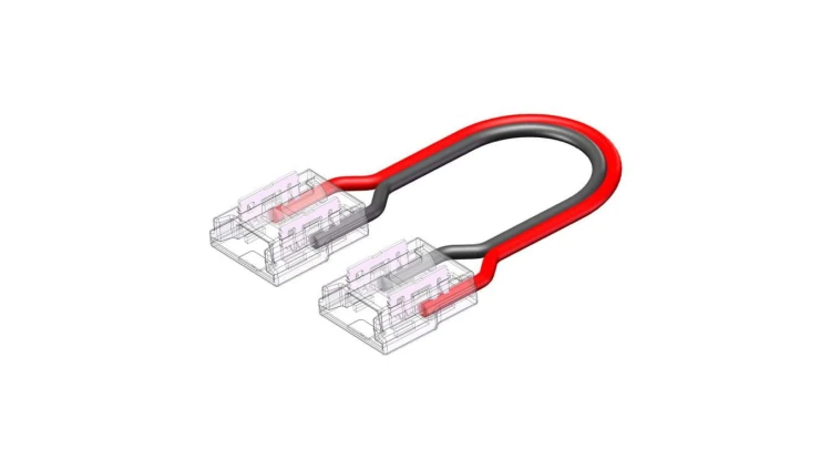 Złącze do taśmy LED - MC - MONO 10mm - COB/SMD - dwustronne z przewodem - ED00033901