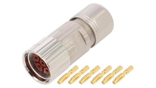 MB7CKN0600-S1-KIT Złącze M23 wtyk 6PIN żeński zaciskanie na przewód proste