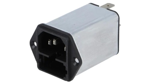 4301.5002Złącze zasilające AC gniazdo męskie 2A 250VAC IEC 60320 KFA