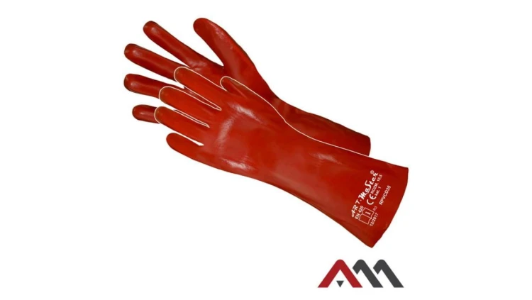 Rękawice Robocze PVC Długie 35 cm rozmiar 10