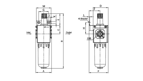 Smarownica sprężonego powietrza G 1/8 GW do 10 bar