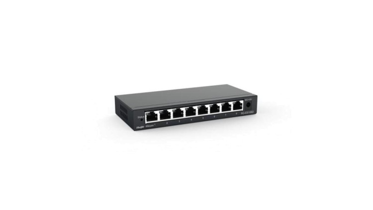 Niezarządzalny Switch Reyee 8 portów 100Mbps Metalowa Obudowa Desktop