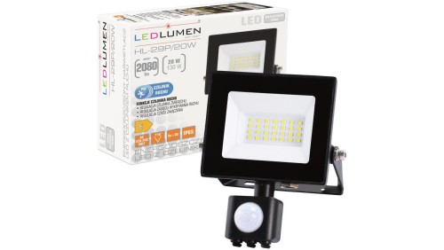 HL-29P/20W naświetlacz LED IP44 PIR NW
