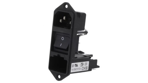 KD14.4101.151Złącze zasilające AC gniazdo męskie 10A 250VAC IEC 60320