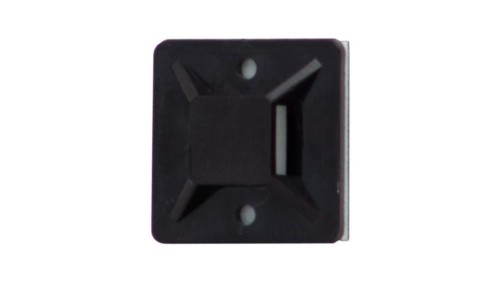 Element mocujący opaski 19x19 mm czarny - op. 100szt.