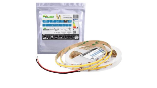 Taśma LED COB 336 chips 12V 8W 84lm/W neutralna 4000K IP54 - ED00031474 /odcinki po 5 m/