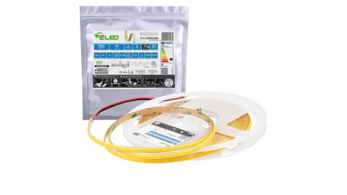 Taśma LED COB Slim 360 chips 12V 6W 117lm/W zimna 6500K IP54 - ED00031509 /odcinki po 5 m/