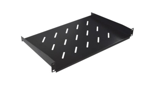 Półka stała 19cali 1U głębokość 300mm V grafit RAL900