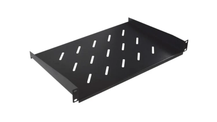 Półka stała 19cali 1U głębokość 300mm V grafit RAL900