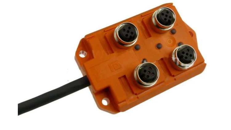ASB 4/LED 5-4-328/5M Rozdzielacz pasywny 4xM12, z kablem 5m