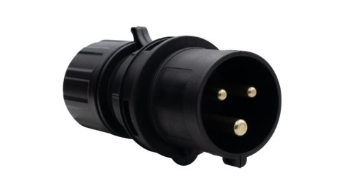 Wtyczka przemysłowa - przenośna 16A 3p 200V-250V /FE/ IP44 czarna