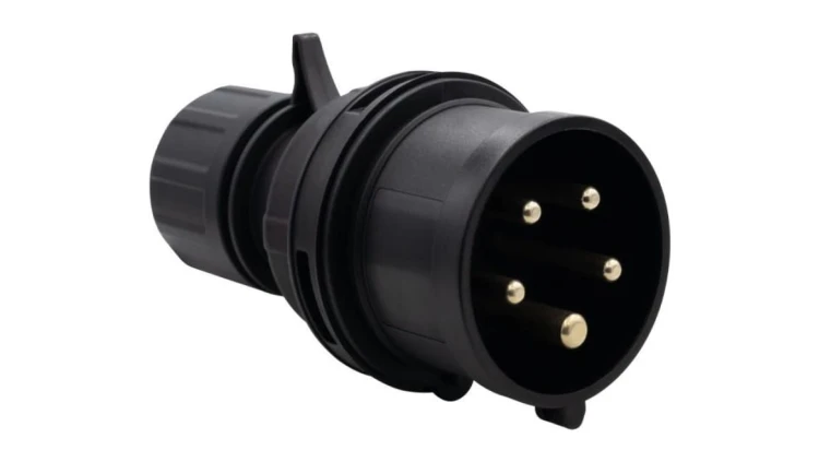 Wtyczka siłowa 16A 5p 380V-415V /FE/ IP44 czarna