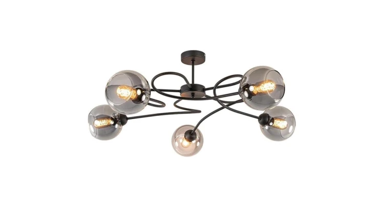 Lampa sufitowa nowoczesna 5xE27 BLOM BLACK