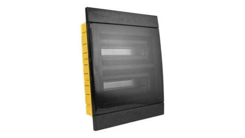 Rozdzielnica podtynkowa 24 modułowa IP40 czarna 970.24.N M-L 1107