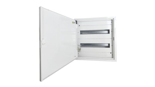 Rozdzielnica natynkowa metalowa 36 modułowa 2x18 436x455x130 RAL9003 P30 MN36/2/18