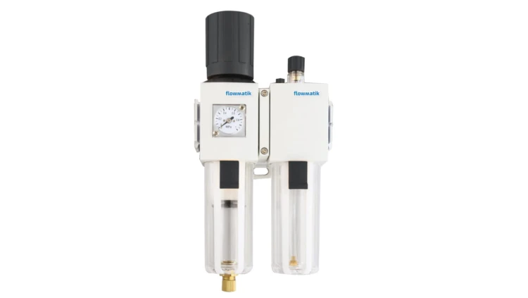 Blok przygotowania powietrza G 3/8 GW do 10 bar, regulacja 1,5-9 bar, 5 um