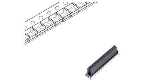 15620122701333 Złącze: płytka-płytka żeńskie, P12 har-flex Power THT