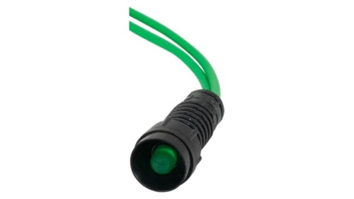 Kontrolka diodowa fi 5mm, 230V zielona/green