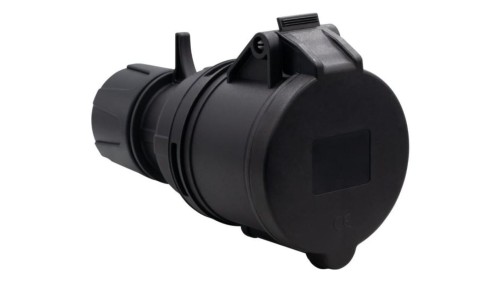 Gniazdo siłowe przenośne 32A 5p 380V-415V /FE/ IP44 czarne