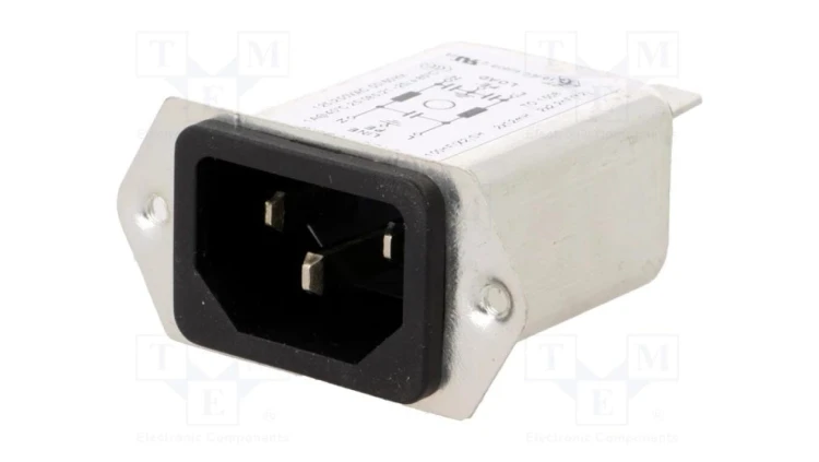 5120.1000.0Złącze zasilające AC gniazdo męskie 1A 250VAC IEC 60320 5120