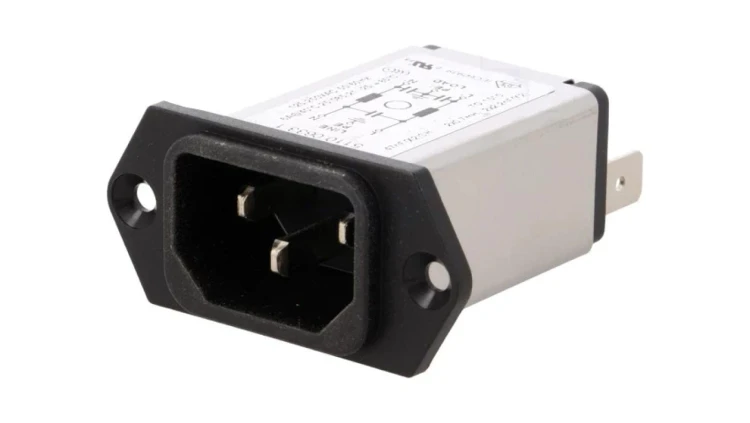 5110.0633.1Złącze zasilające AC gniazdo męskie 6A 250VAC IEC 60320 5110