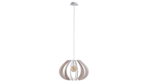 Lampa wisząca nowoczesna drewno 1xE27 NORA