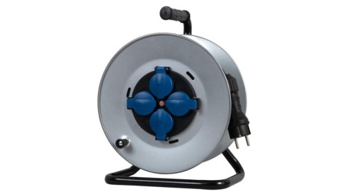 Przedłużacz na bębnie metalowym MIDI-290 4x230V OPD 3x2,5 z termikiem /40m/
