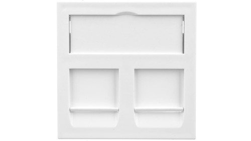 Adapter M45 dla 2xRJ45 biały DTG-2RM RW1 6119292