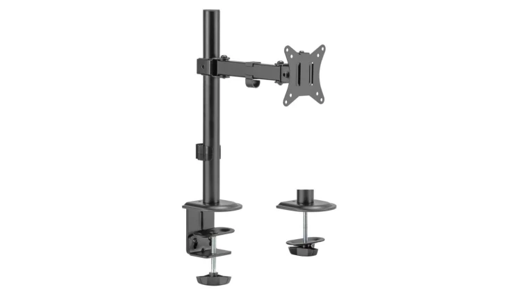 Uchwyt biurkowy do monitora LCD Maclean, pojedyncze ramię, VESA 75x75 oraz 100x100, 17-32, 9kg, MC-572N