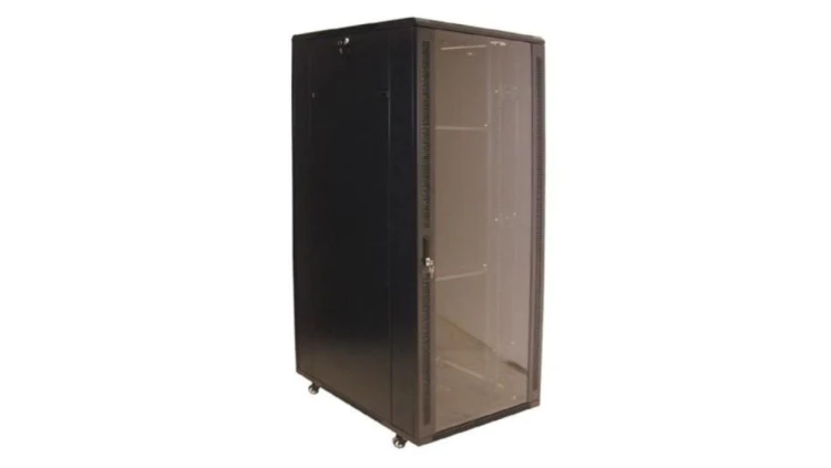 Szafa 19cali stojąca 42U 800x1000 BETA RAL9004 szkło
