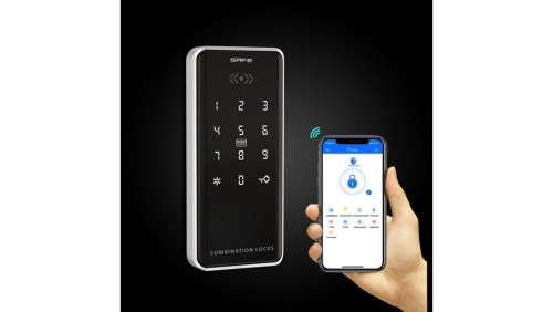 Elektroniczny zamek do szafek SmartLock RC CABINE 2 (13,56Mhz Mifare, kod PIN, Bluetooth)