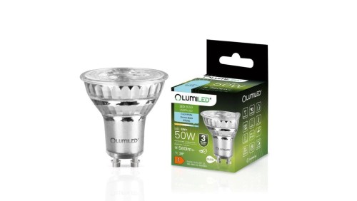 Żarówka LED GU10 6W = 50W 580lm 6500K Zimna 38 Szklana Lumiled