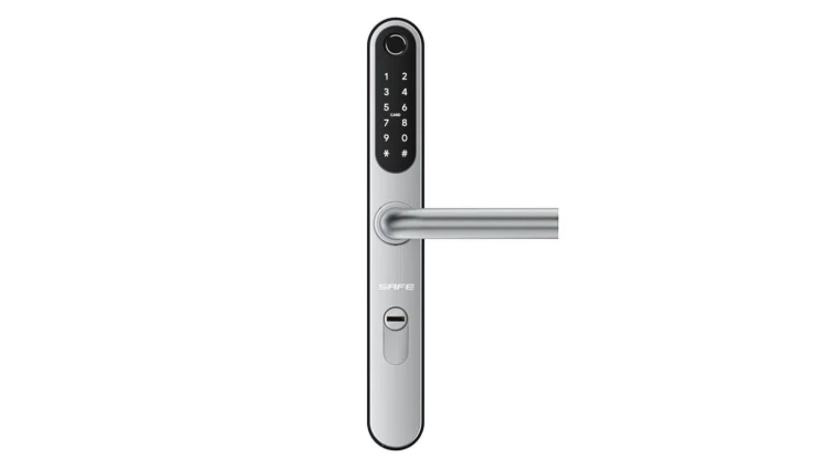 Elektroniczny zamek do drzwi SmartLock RCF SLIM UNI sz=41mm (13,56Mhz Mifare, odcisk palca, kod PIN, Bluetooth)