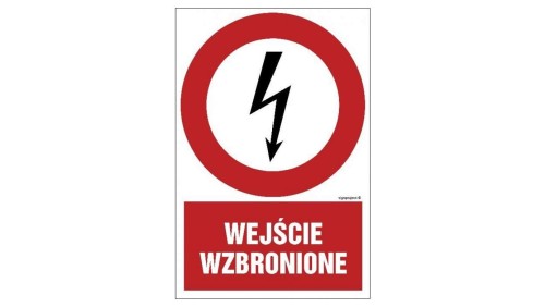 ZNAK - HC003 Nie załączać 70 x 105 cm PN - Płyta 1mm