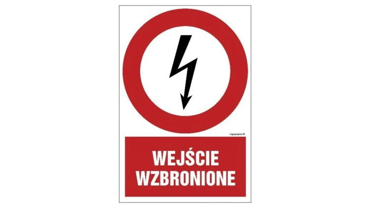 ZNAK - HC003 Nie załączać 70 x 105 cm PN - Płyta 1mm