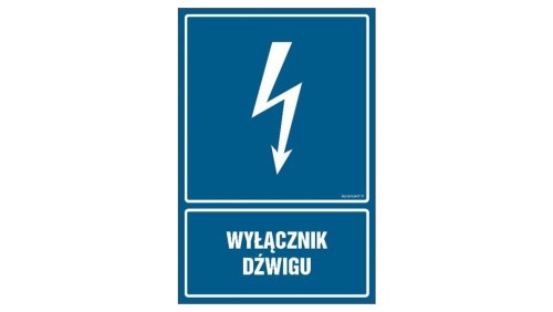ZNAK - HG024 Napięcie 230V/400V 70 x 105 cm PN - Płyta 1mm