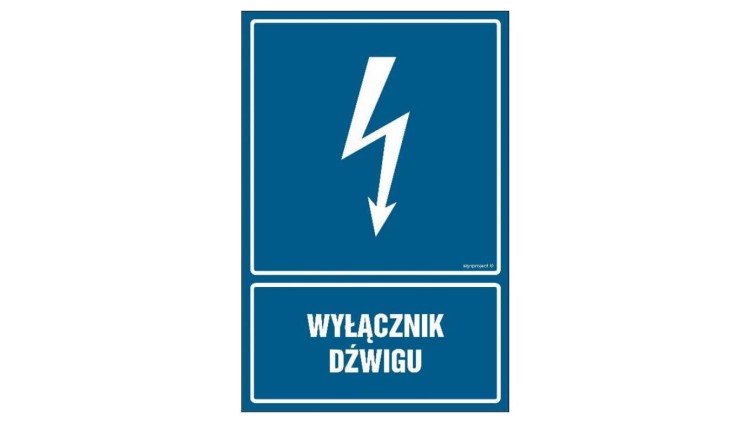ZNAK - HG024 Napięcie 230V/400V 70 x 105 cm PN - Płyta 1mm