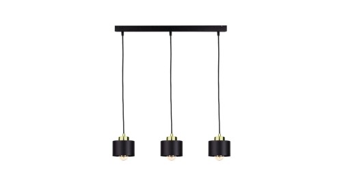Lampa wisząca nowoczesna 3xE27 SIMPLY BLACK/GOLD