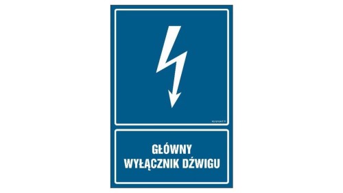 ZNAK - HG022 Napiecie 400 V 70 x 105 cm PN - Płyta 1mm
