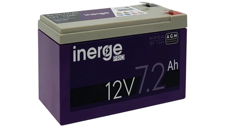 Akumulator AGM 12V 7.2Ah INERGE PRO