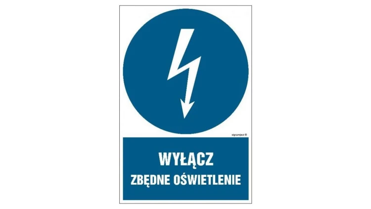 ZNAK - HE021 Nie zastawiać rozdzielnia elektryczna 70 x 105 cm PN - Płyta 1mm