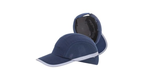 Czapka Ochronna LEKKI KASK BUMPCAP z Siateczką HEŁM Granatowa