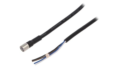 XS3F-M8PVC4S2M Przewód przyłączeniowy o długości 2m, gwincie M8, liczbie pinów 4